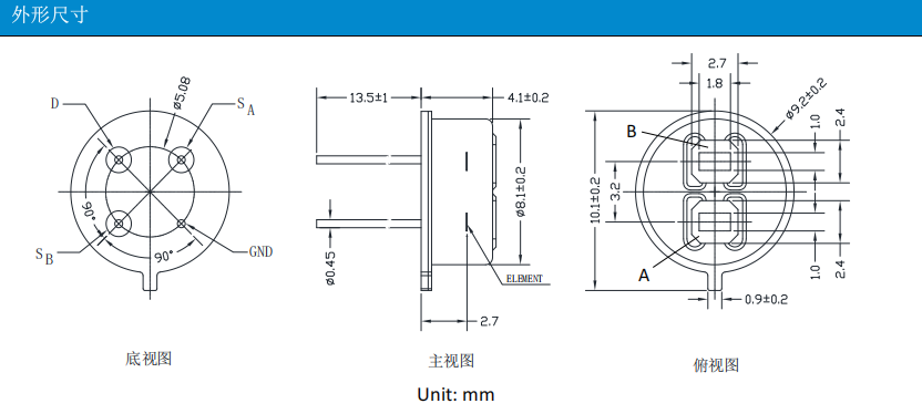ɭ��SPG-EA32-EF��״�ߴ�ͼ